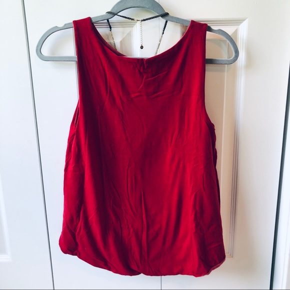 Kate Spade Saturday | Red | Sleeveless | Blouse - Picture 2 of 3